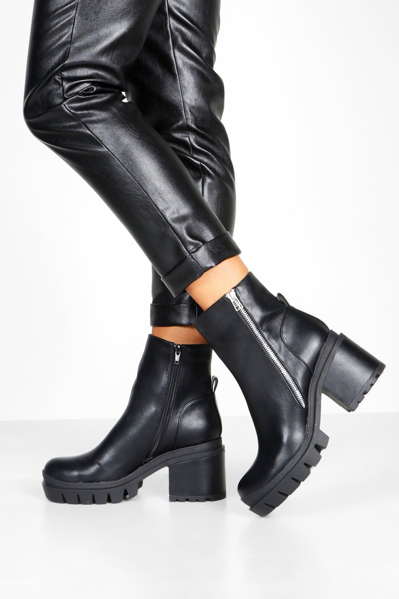 boohoo chunky boots