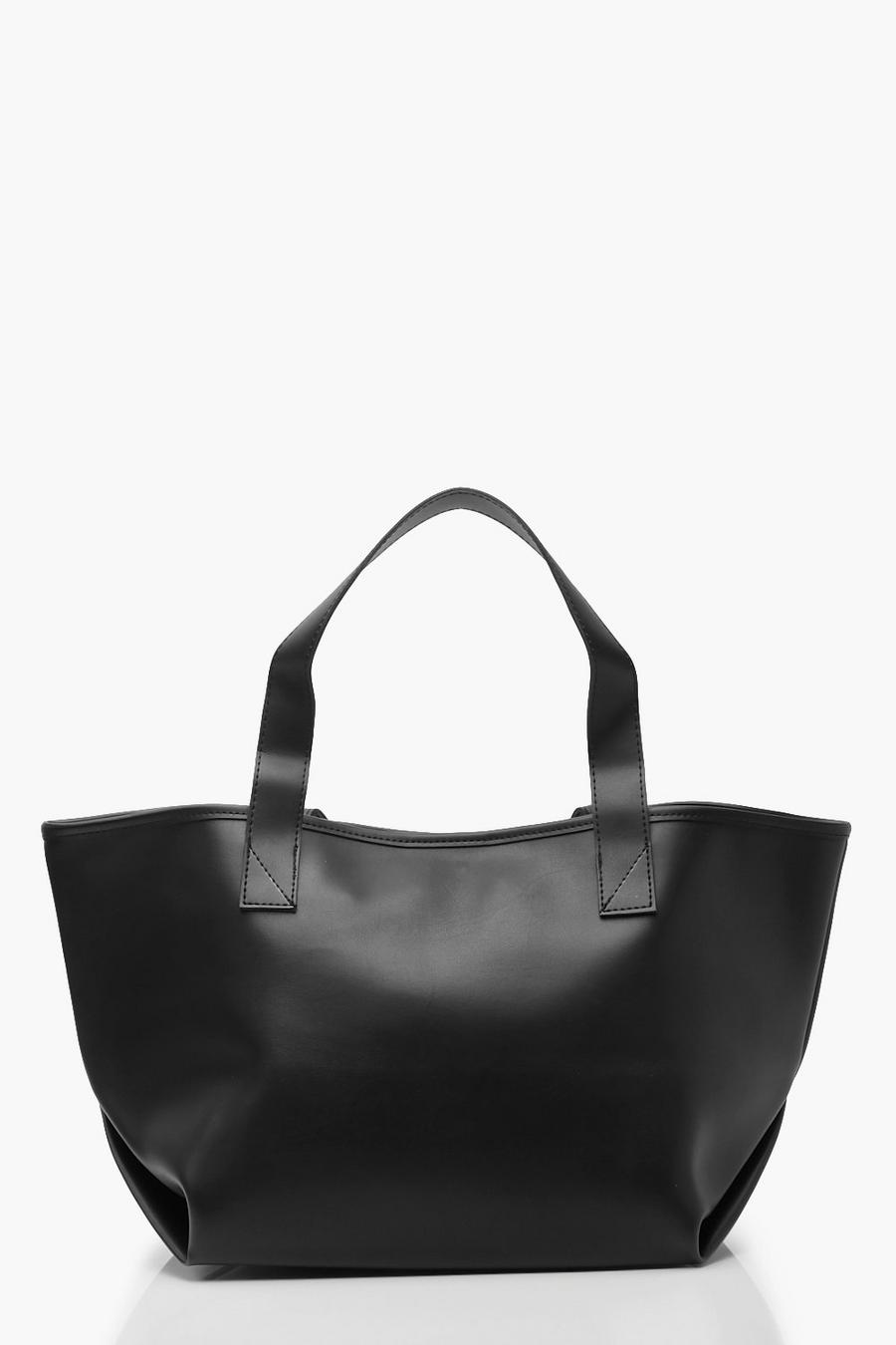 Slouchy PU Day Bag image number 1