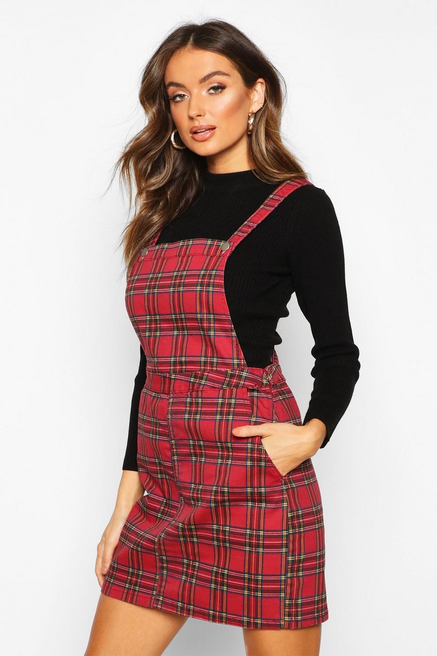 Tartan Dungaree Dress Tartan Dungaree Dress