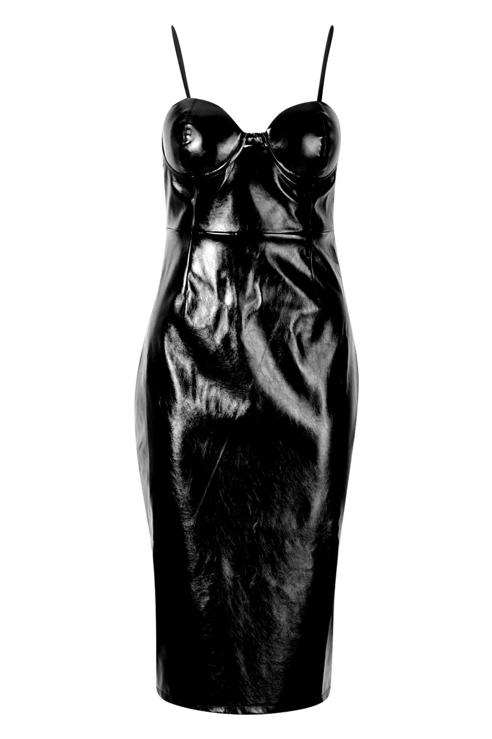 Pvc dress boohoo deals