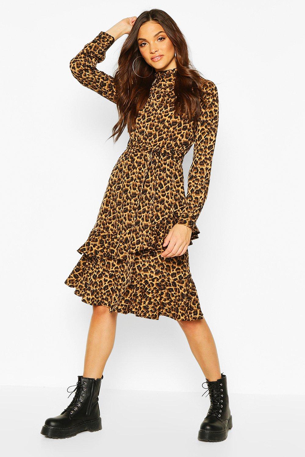 boohoo cheetah dress