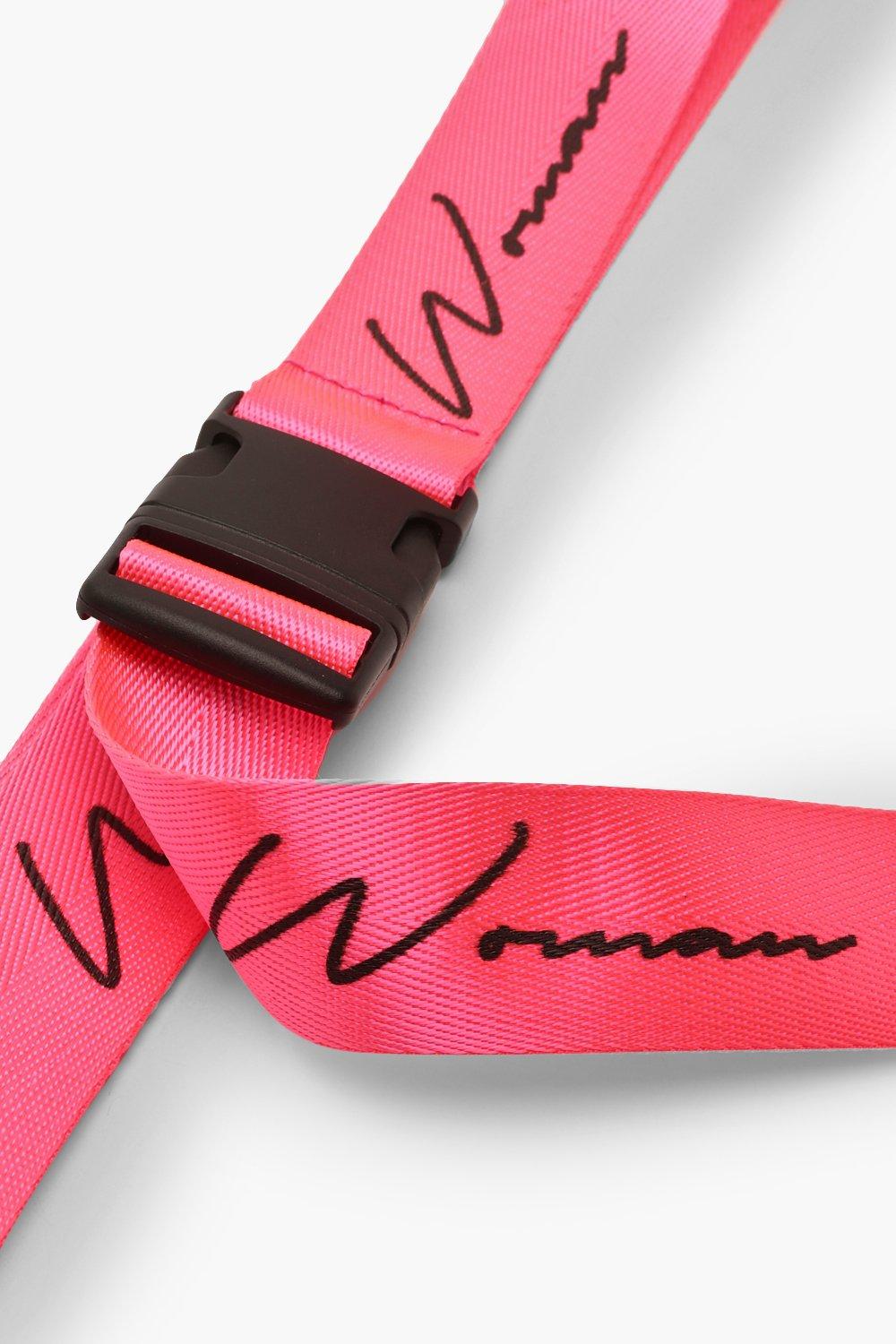 Ceinture a bande fluo imprime WOMAN