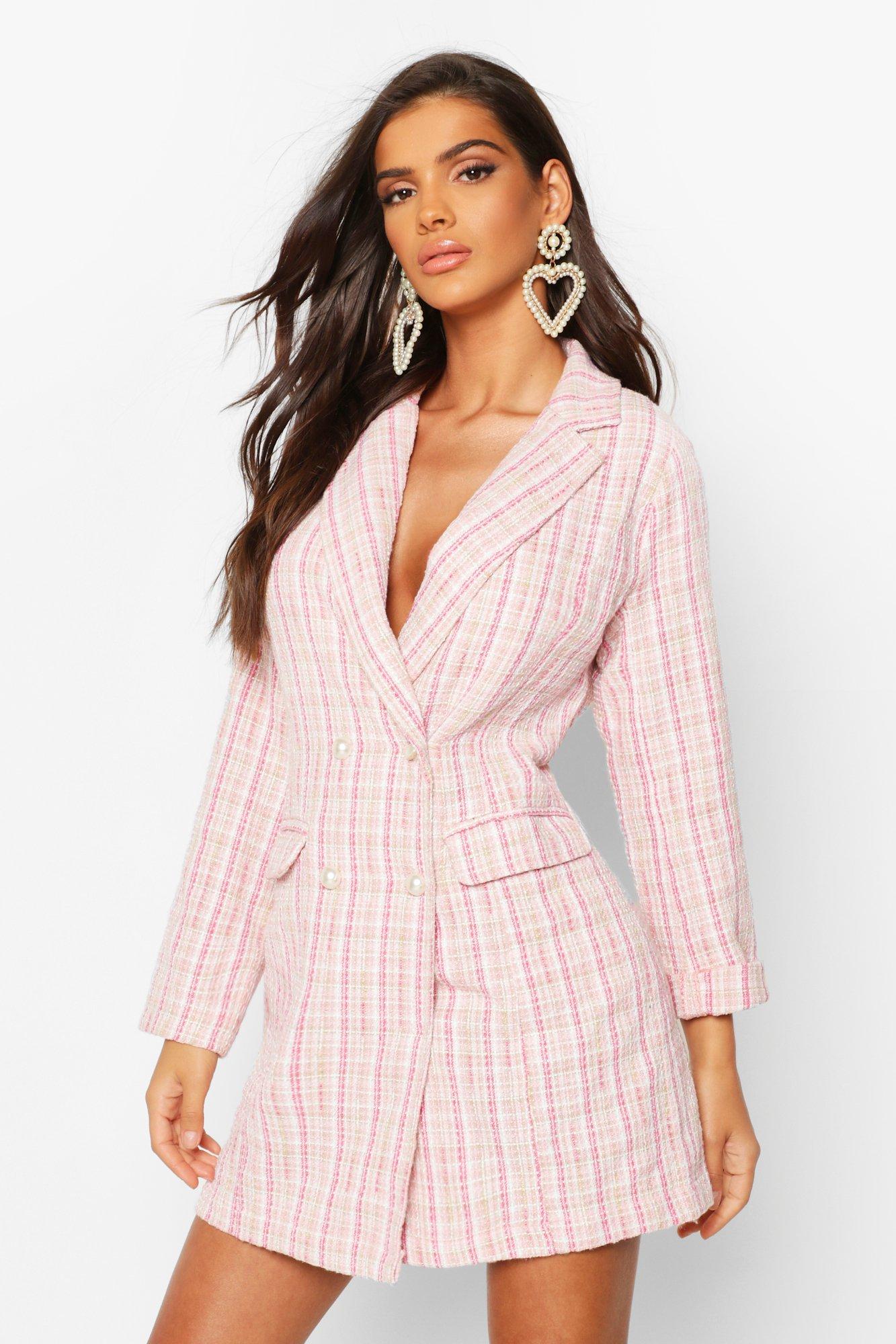 katerina boucle blazer dress