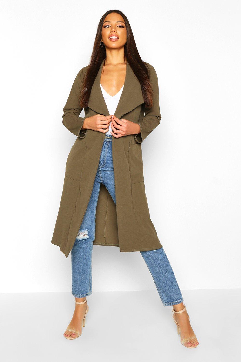 Utility Pocket Belted Duster boohoo