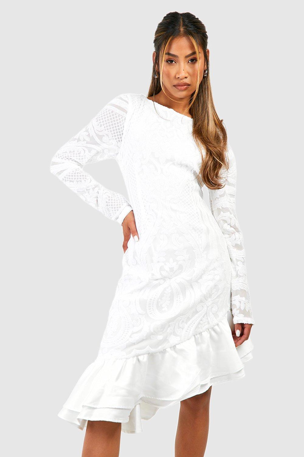 Boohoo white party store dresses