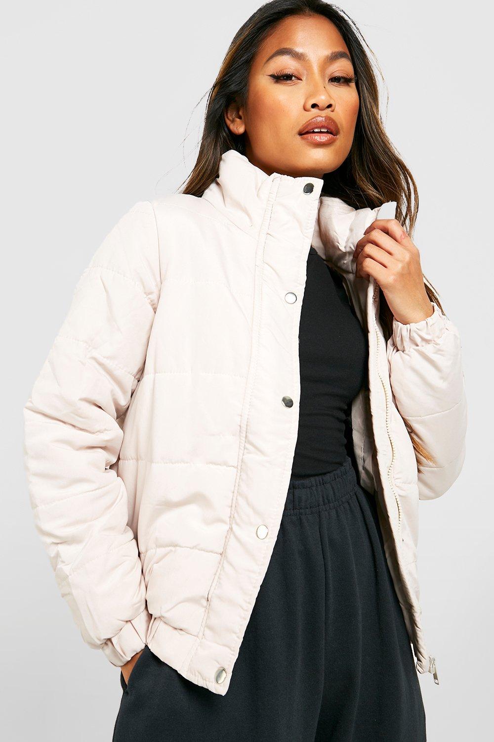 Boohoo white sale puffer jacket