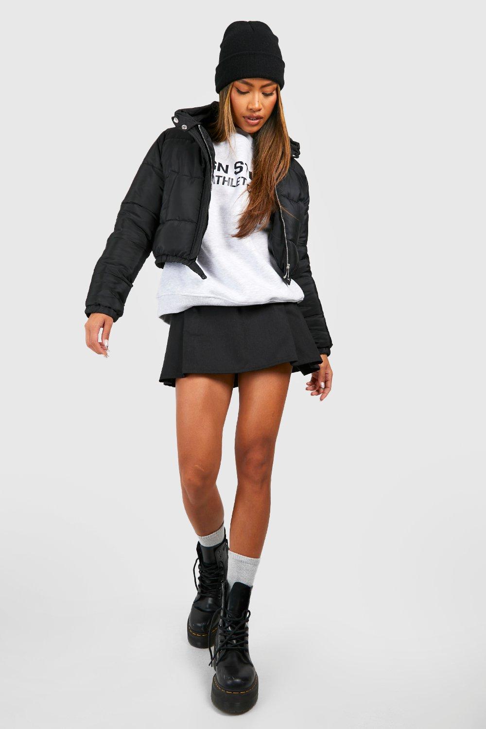 Hooded Crop Puffer Jacket