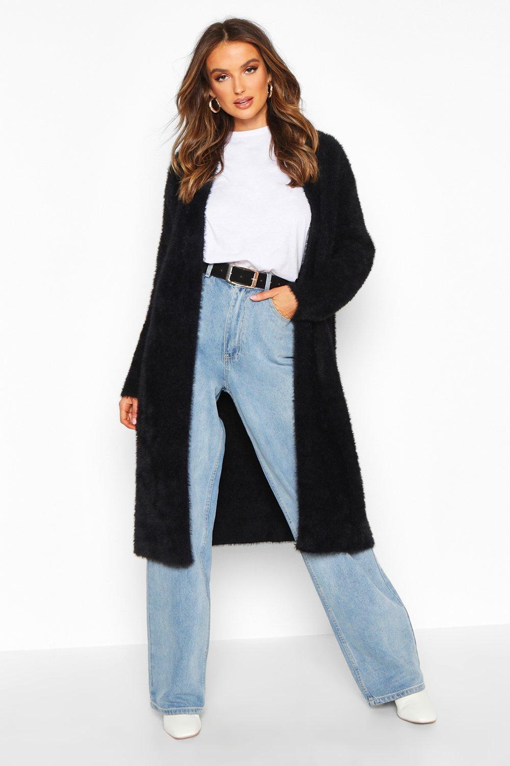boohoo black cardigan