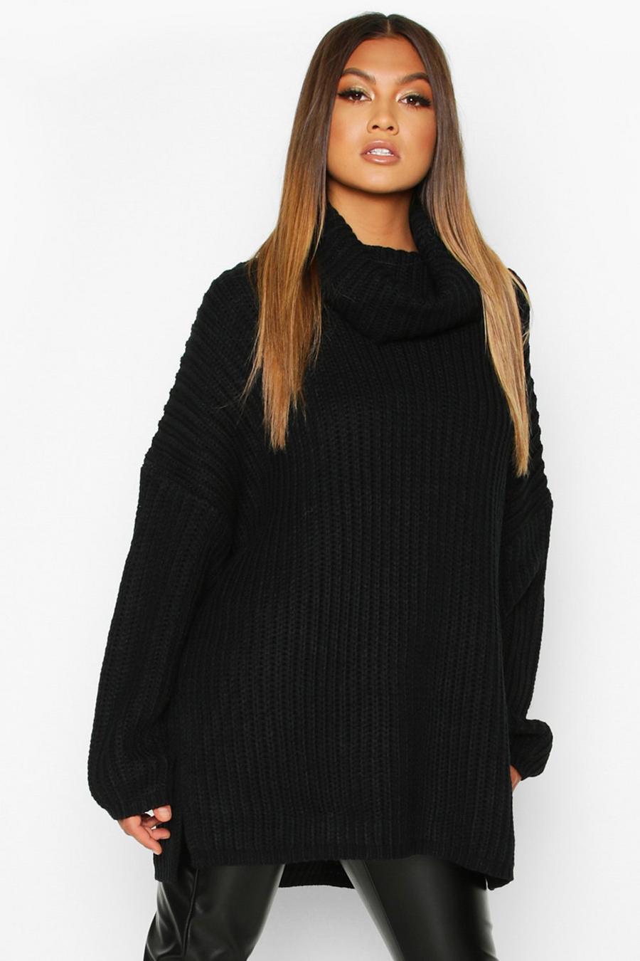Black Sequin Knit jumper – AX Paris
