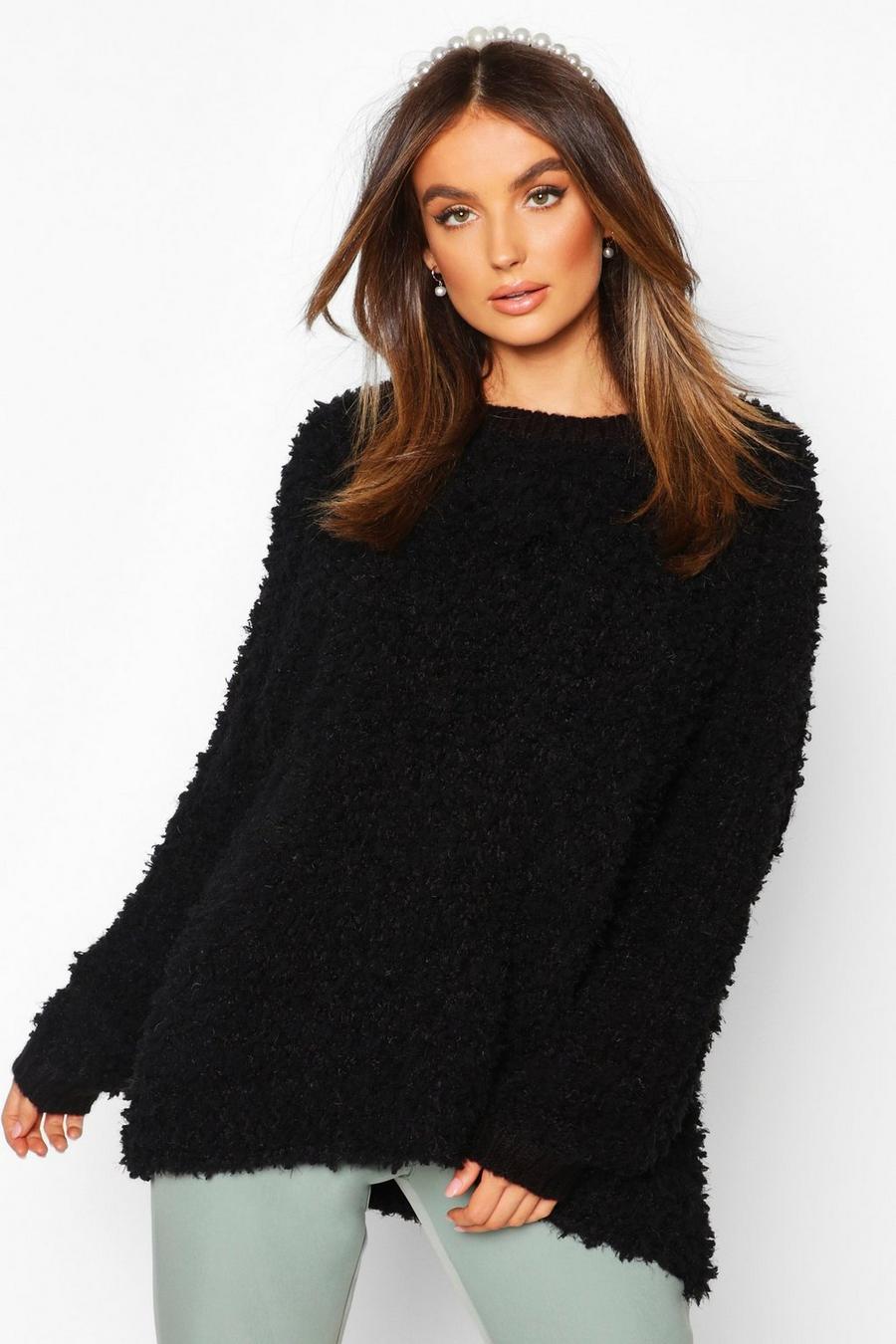 Oversized Teddy Knitted Jumper image number 1