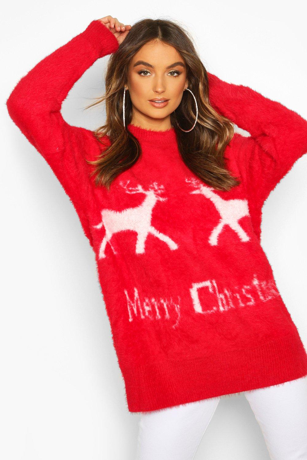 womens fluffy jumpers uk