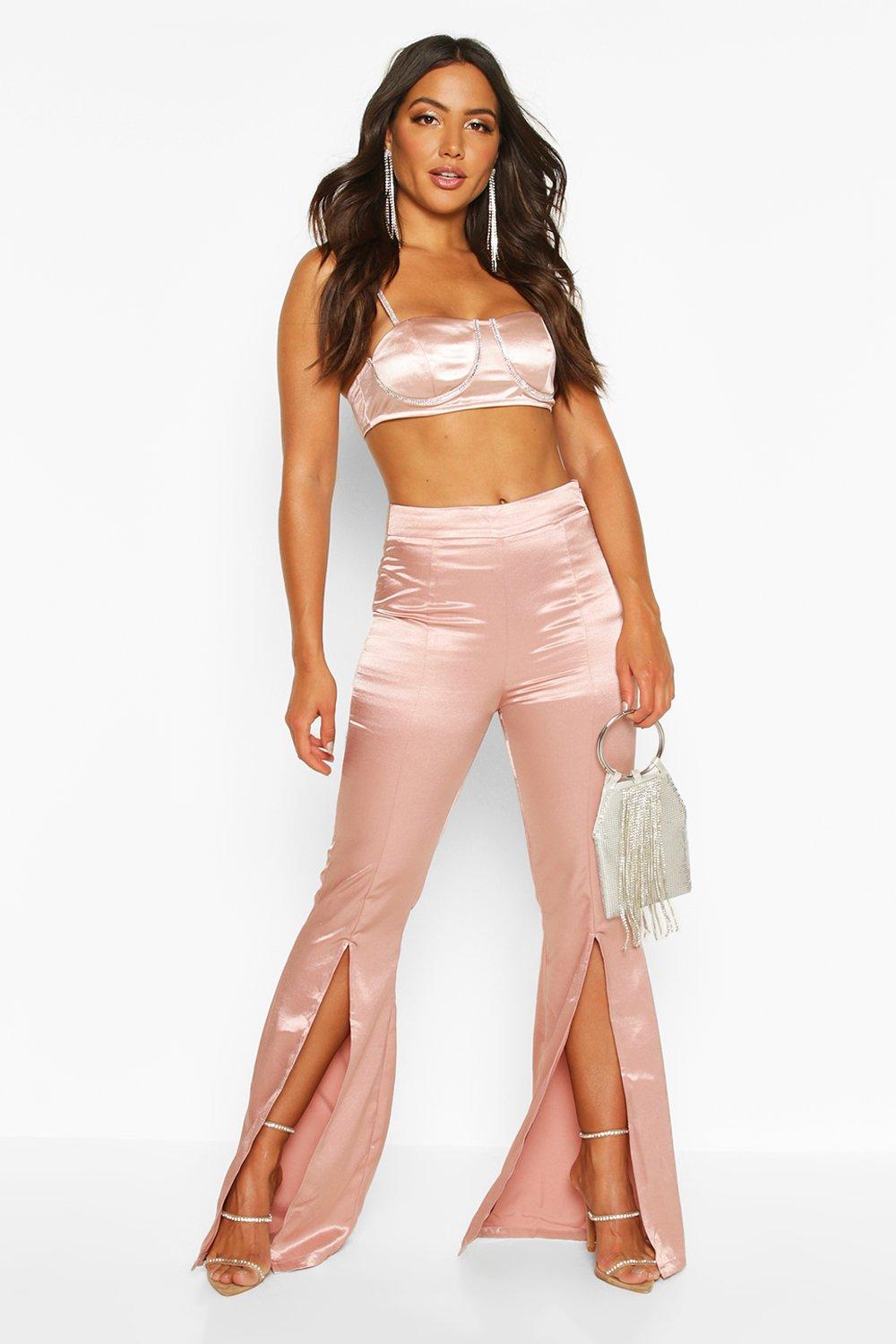 Silky store flare pants