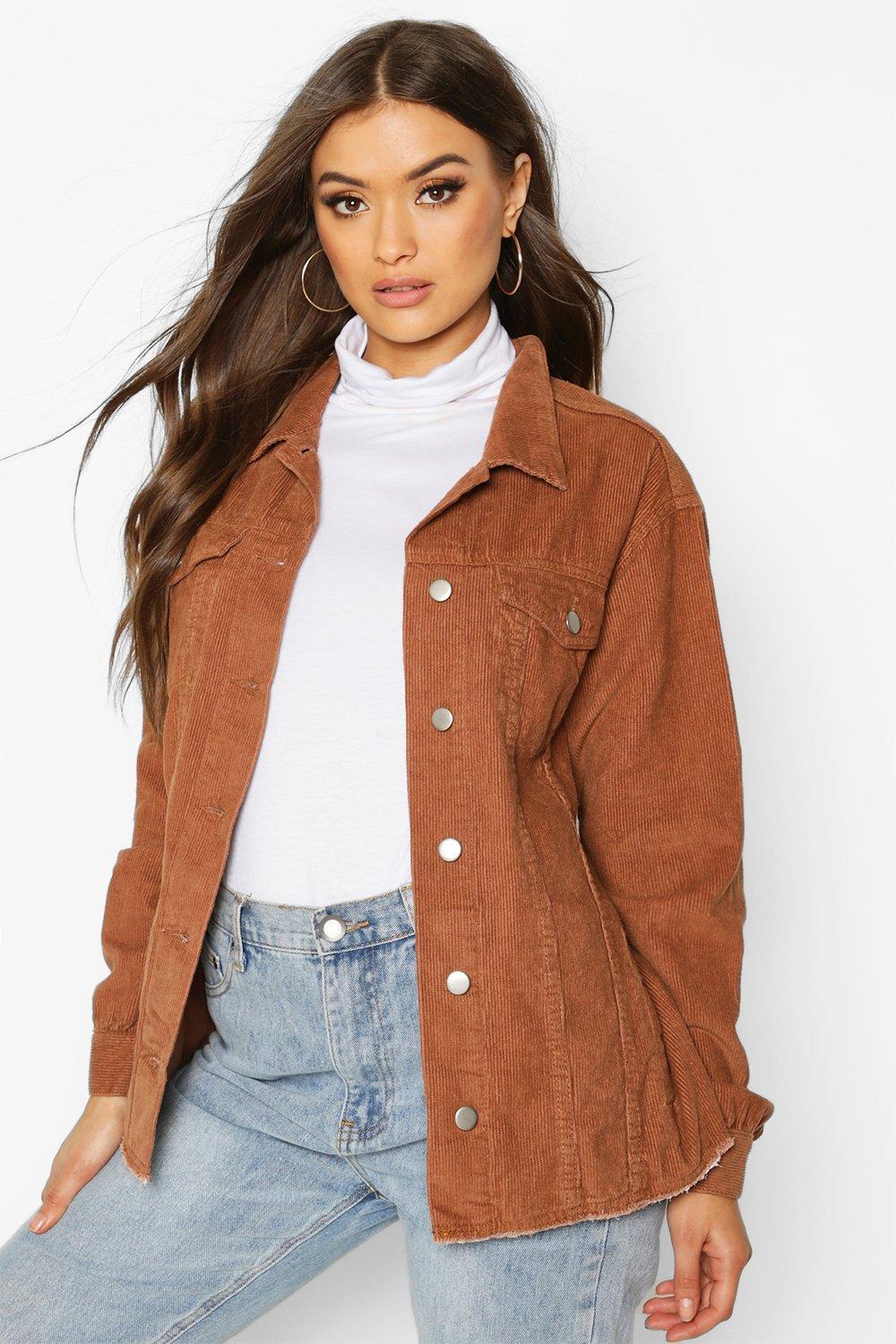 oversized tan corduroy jacket