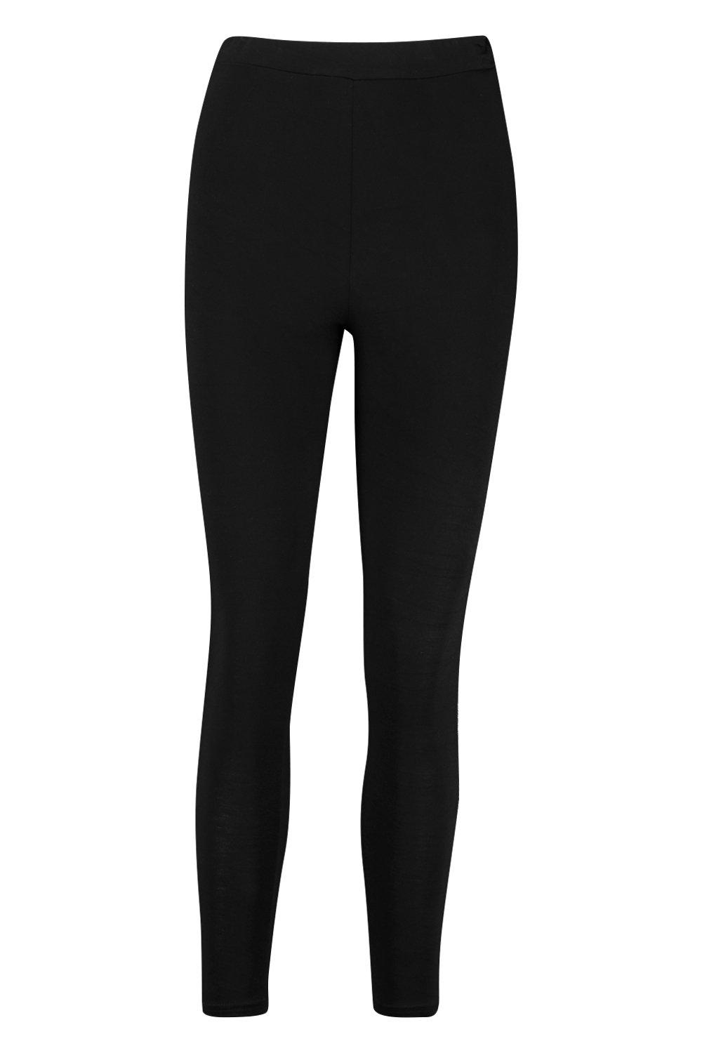 Buy Boohoo Basic High Waist Leggings In Black