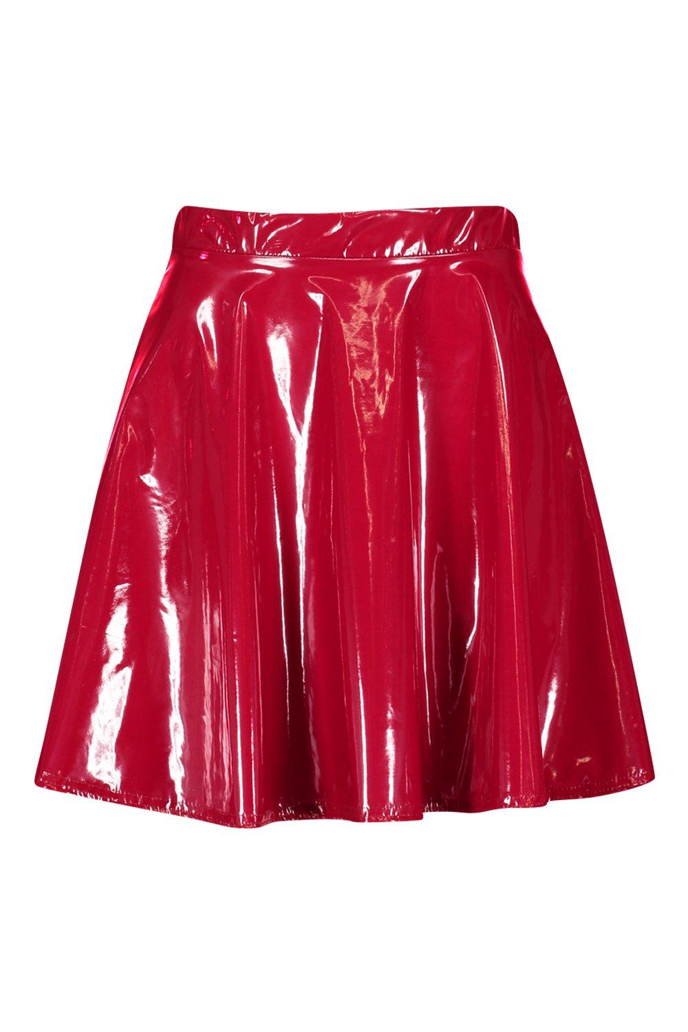 Vinyl Full Skater Skirt, boohoo Canada