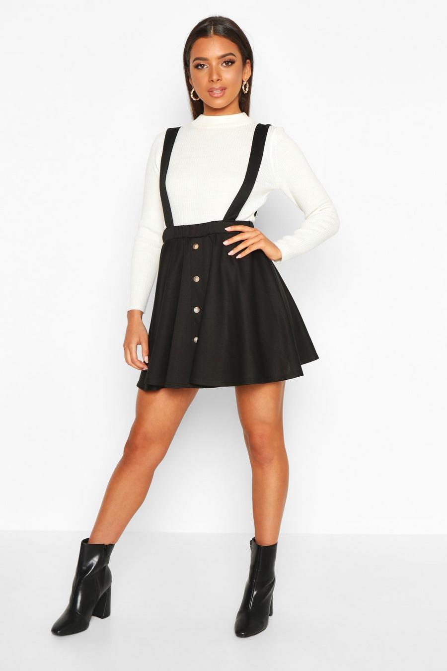 Button Front Pinafore Skirt image number 1