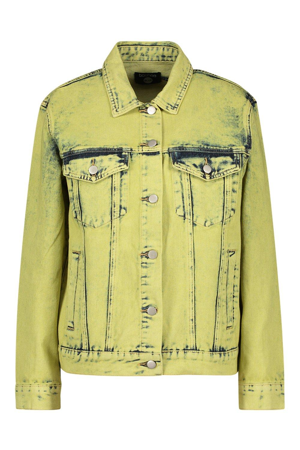 Boohoo yellow denim jacket best sale