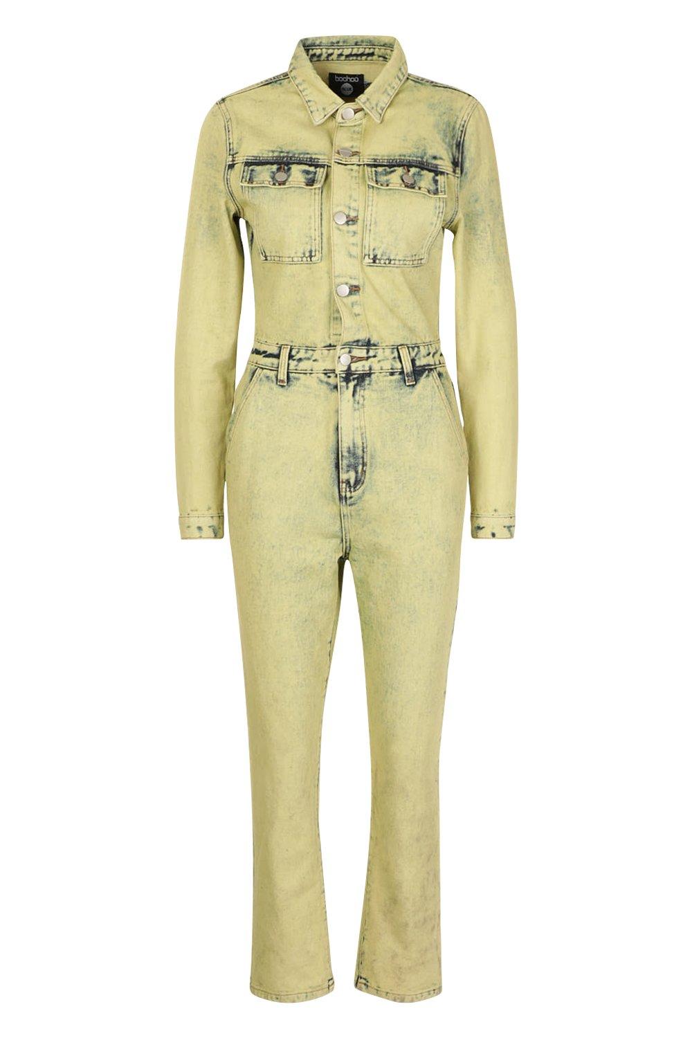 Topshop acid sales wash boiler suit