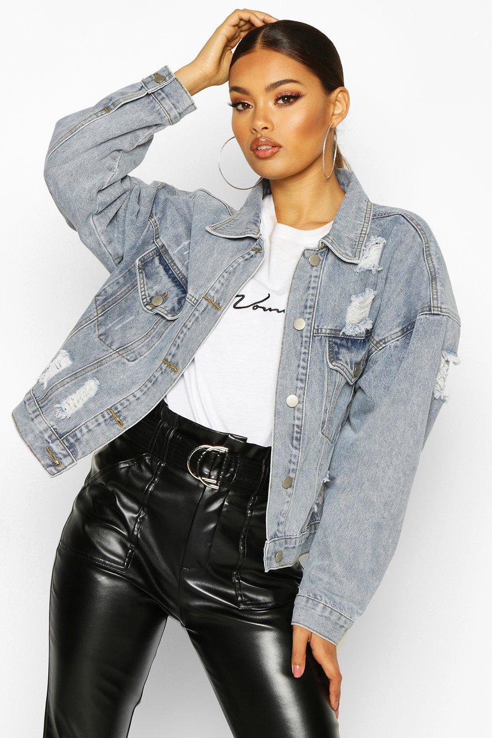 plus size boyfriend jean jacket