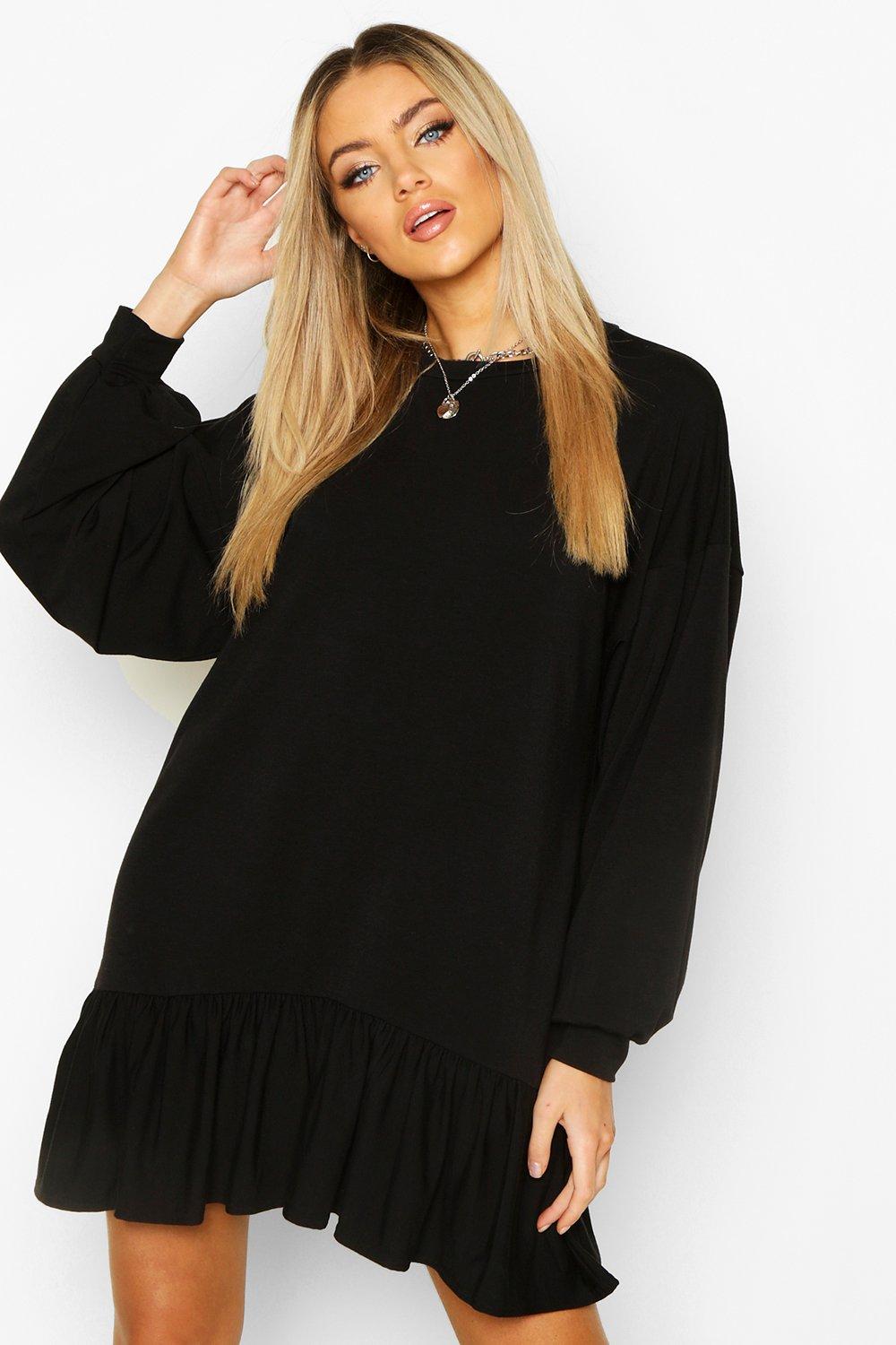 boohoo sweatshirt dress