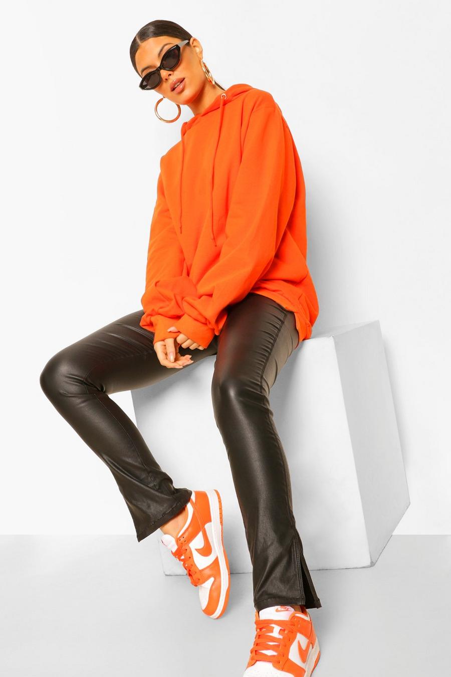 Orange Extreme Oversized Hoodie image number 1