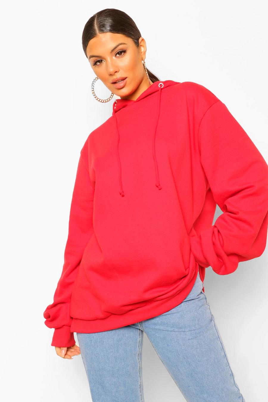 Red Extremt oversize hoodie image number 1