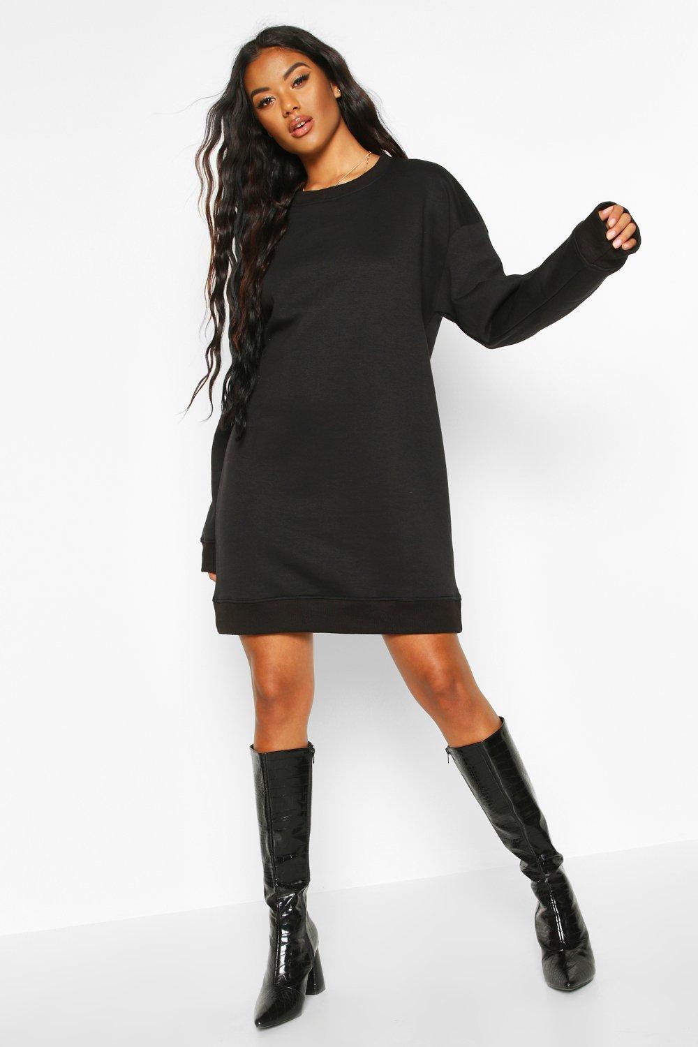 boohoo sweatshirt dress