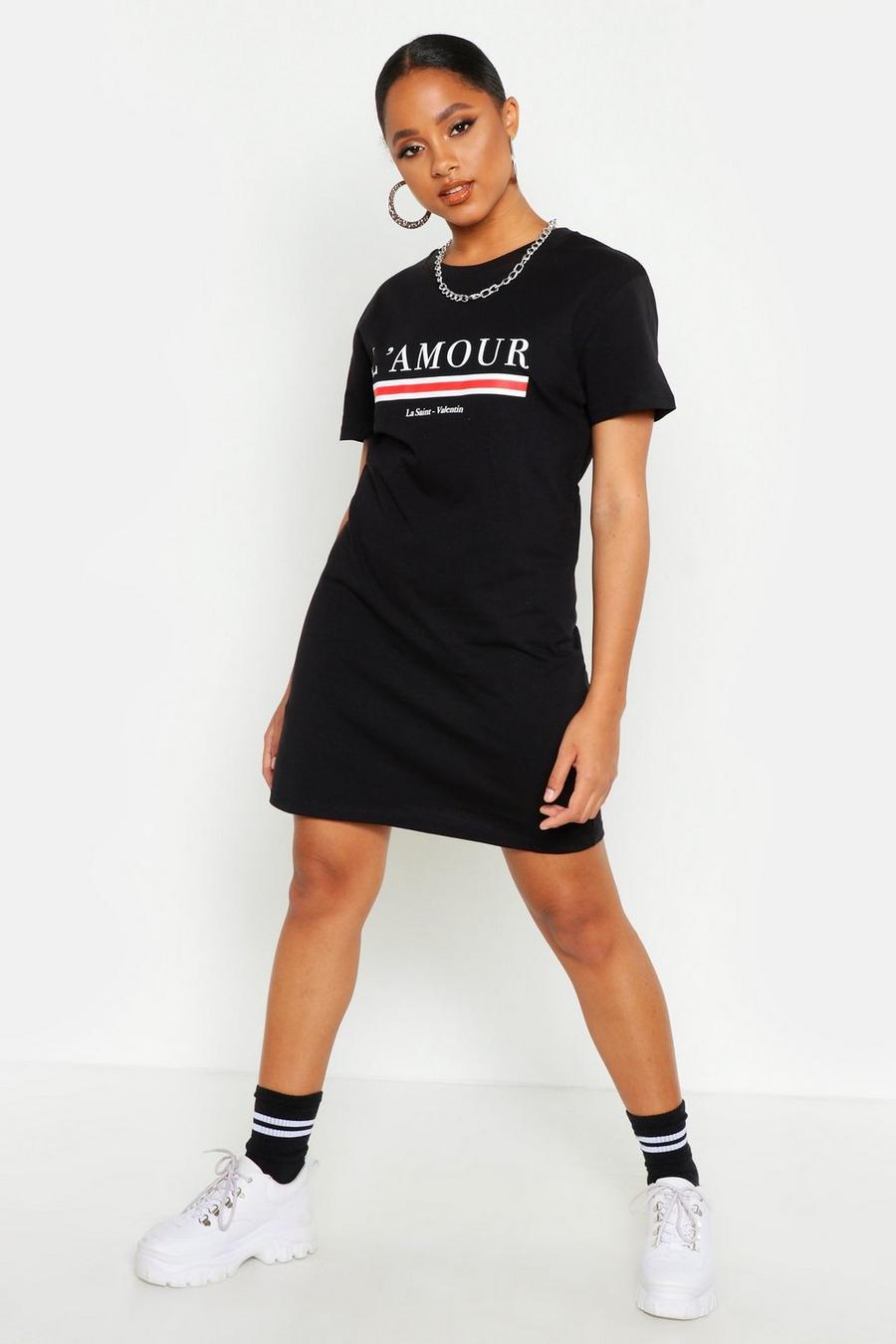 Oversized T-Shirt-Kleid „L'Amour“ image number 1