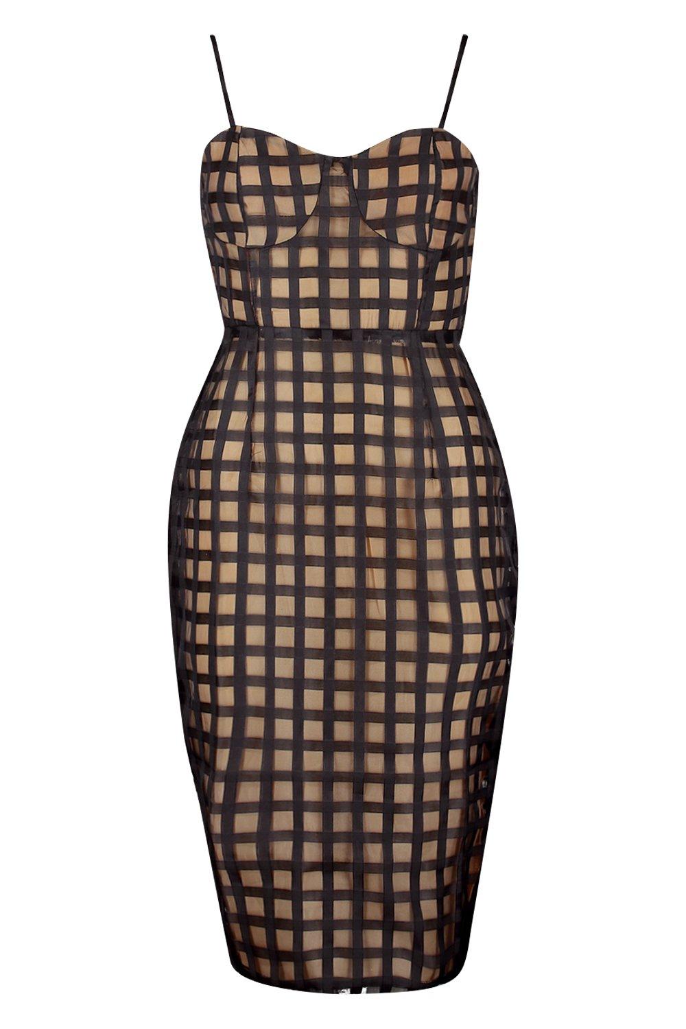 Boohoo hot sale check dress