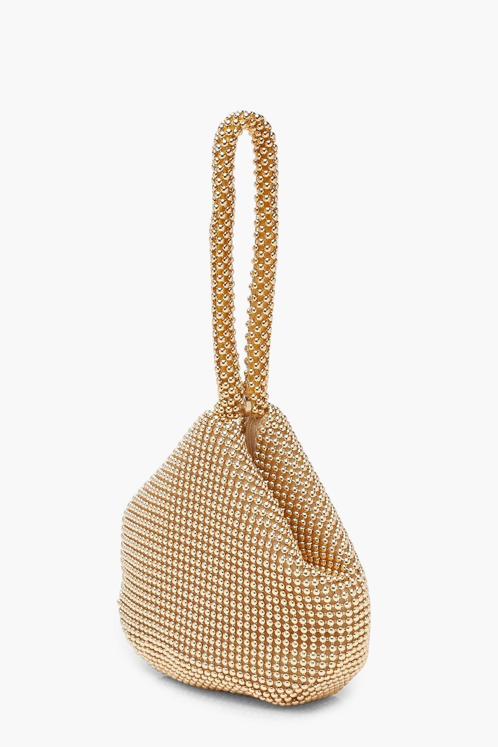 boohoo gold bag