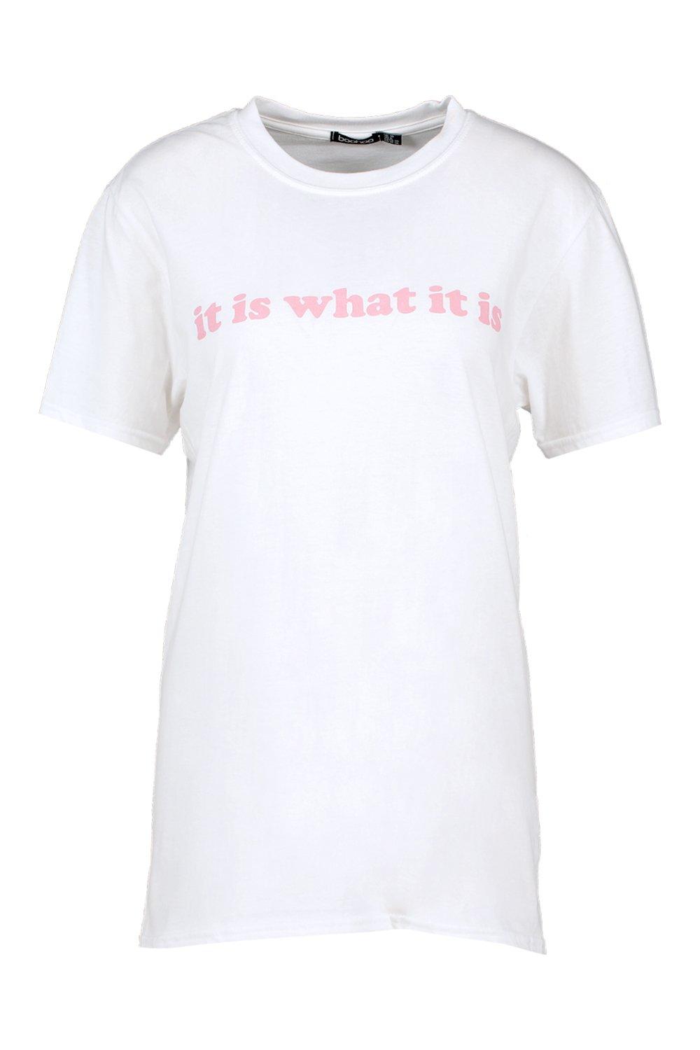 T-shirt with slogan Color white - SINSAY - 2771F-00X