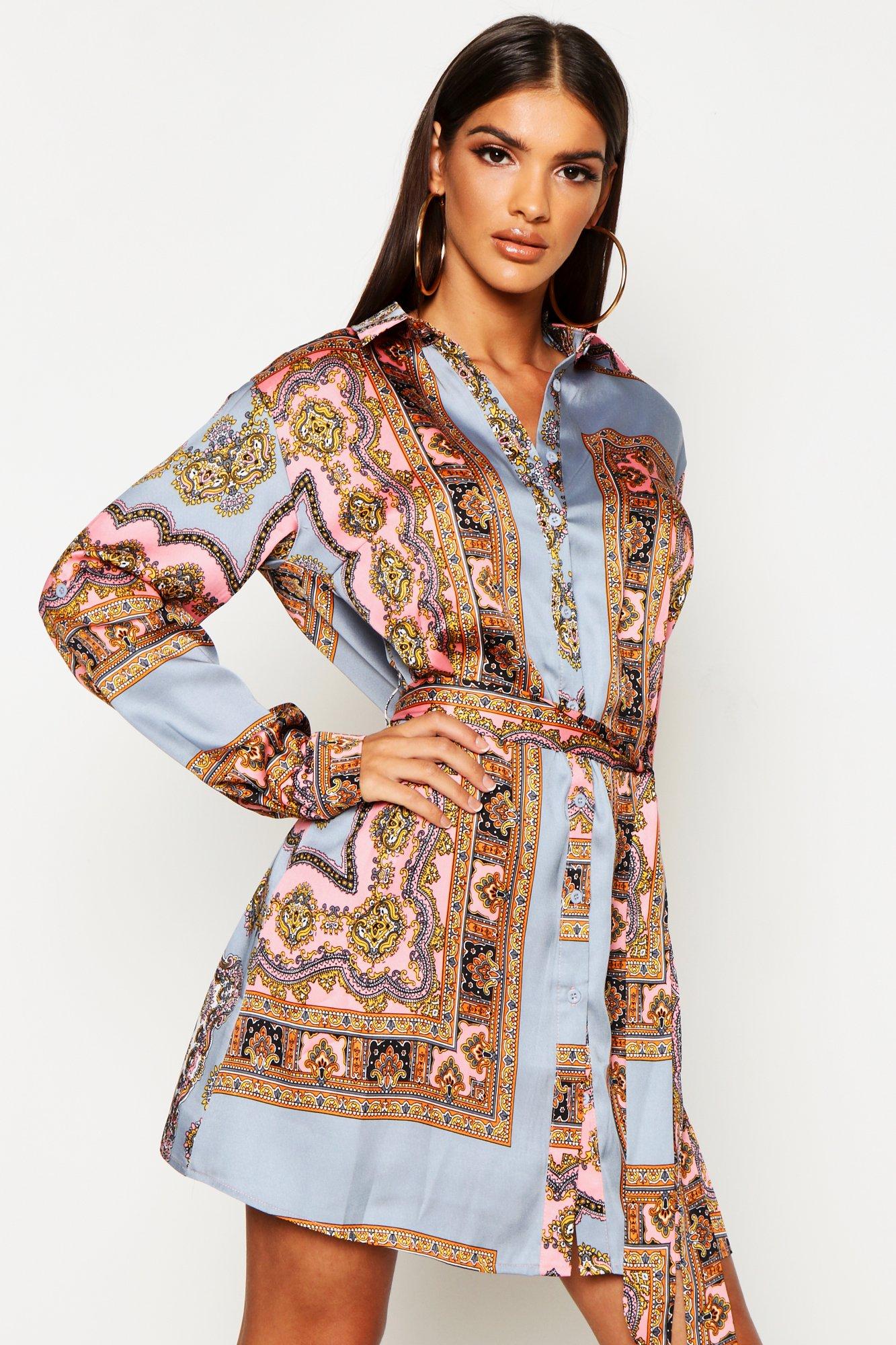 boohoo paisley dress