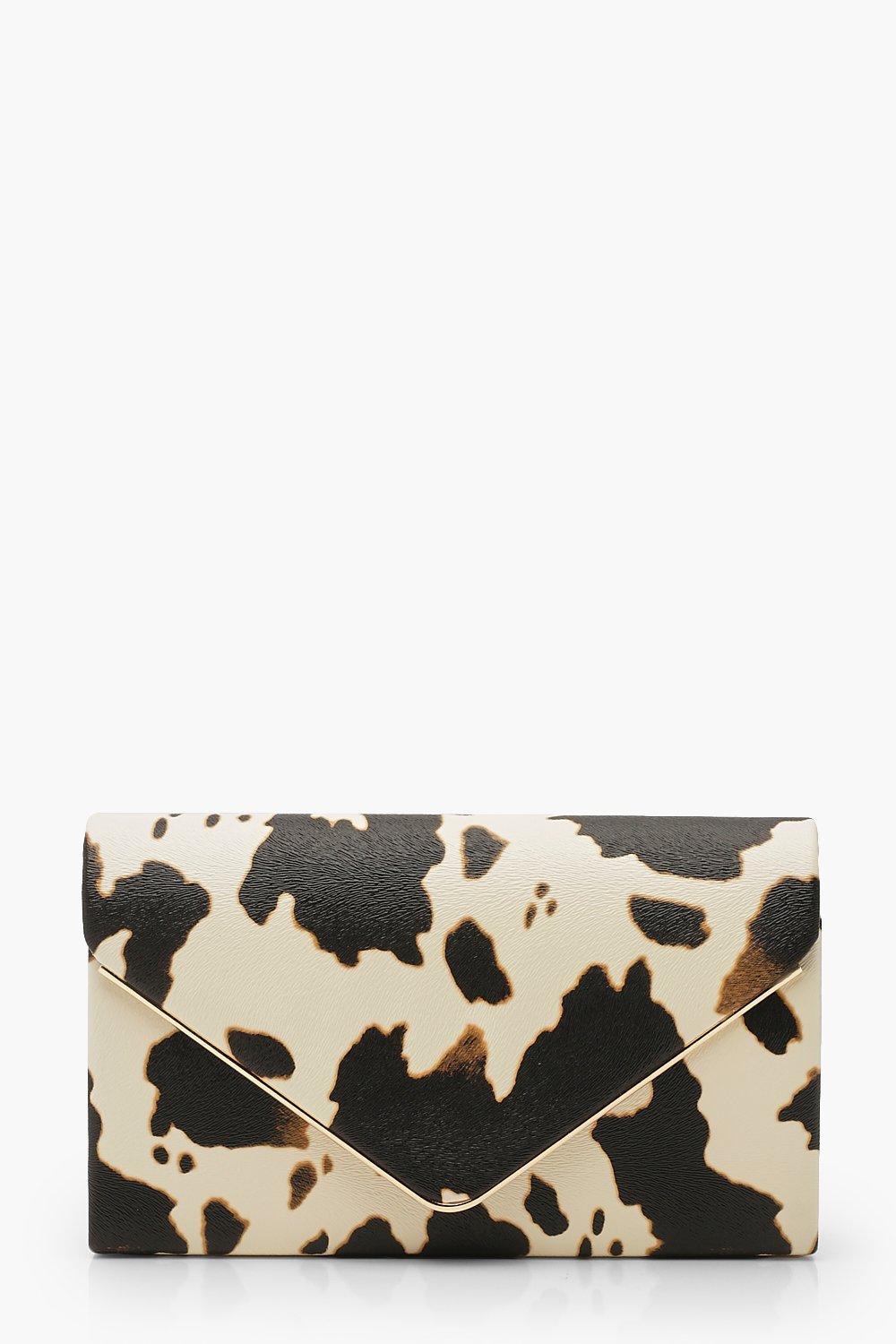 cow print clutch