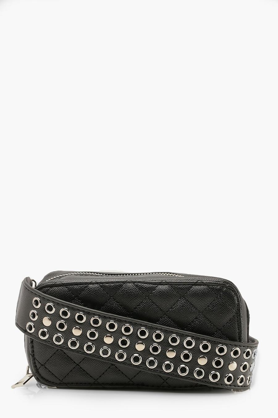 Studded Strap Cross Body Quilted Bag image number 1