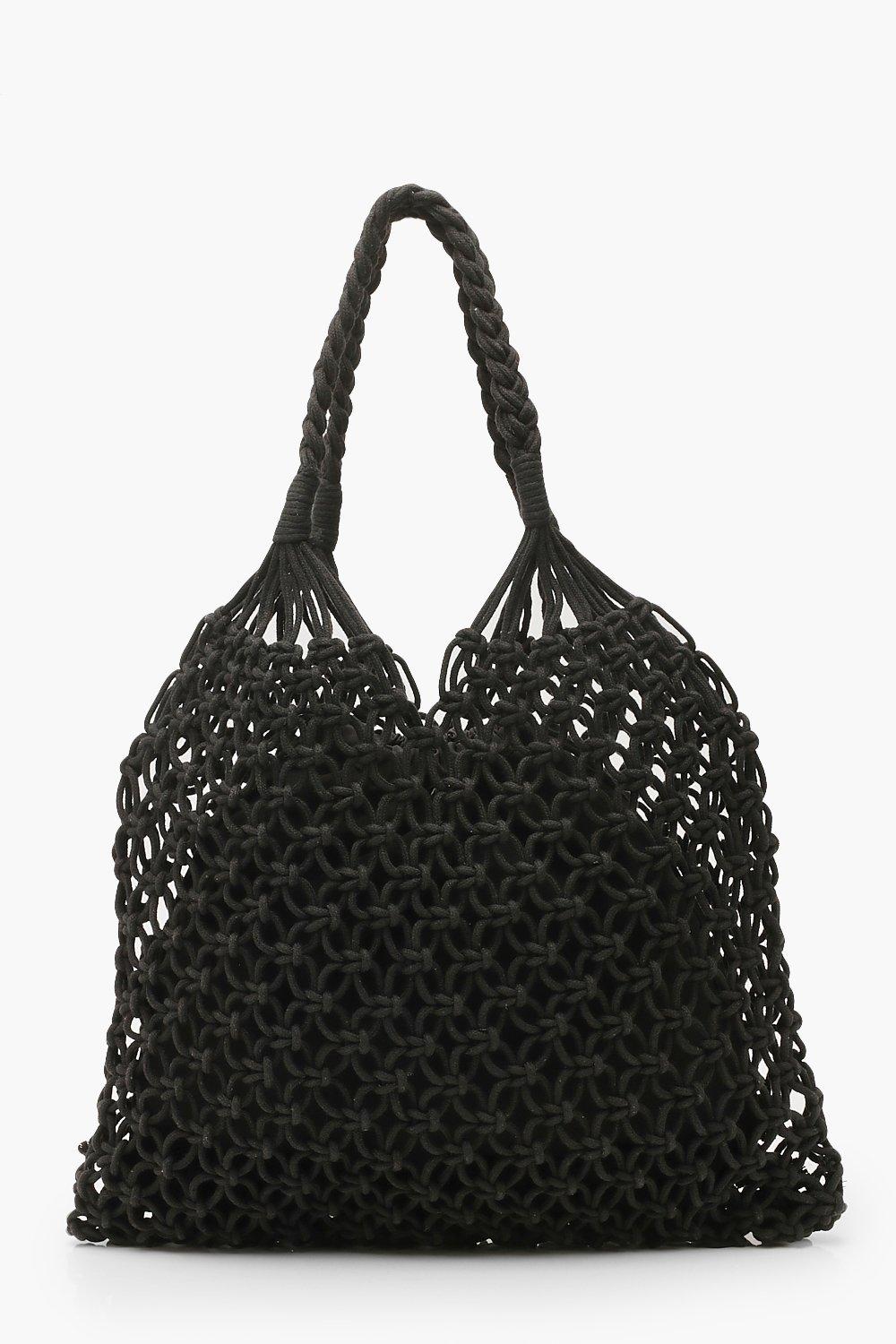 macrame shopper bag