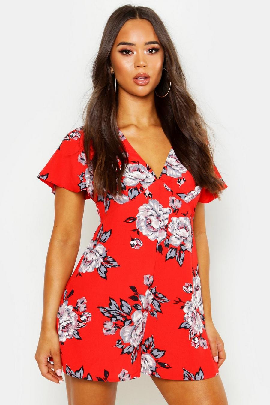 Floral Flippy Woven Playsuit image number 1