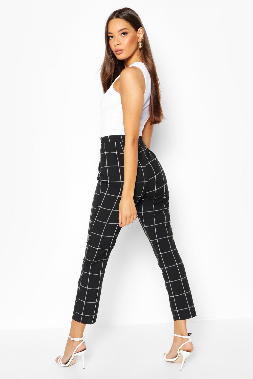 Grid cigarette clearance trousers