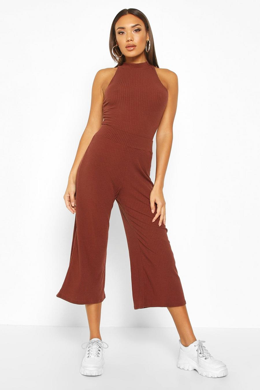 Soft Rib Racer Back Top & Culotte Co-Ord image number 1