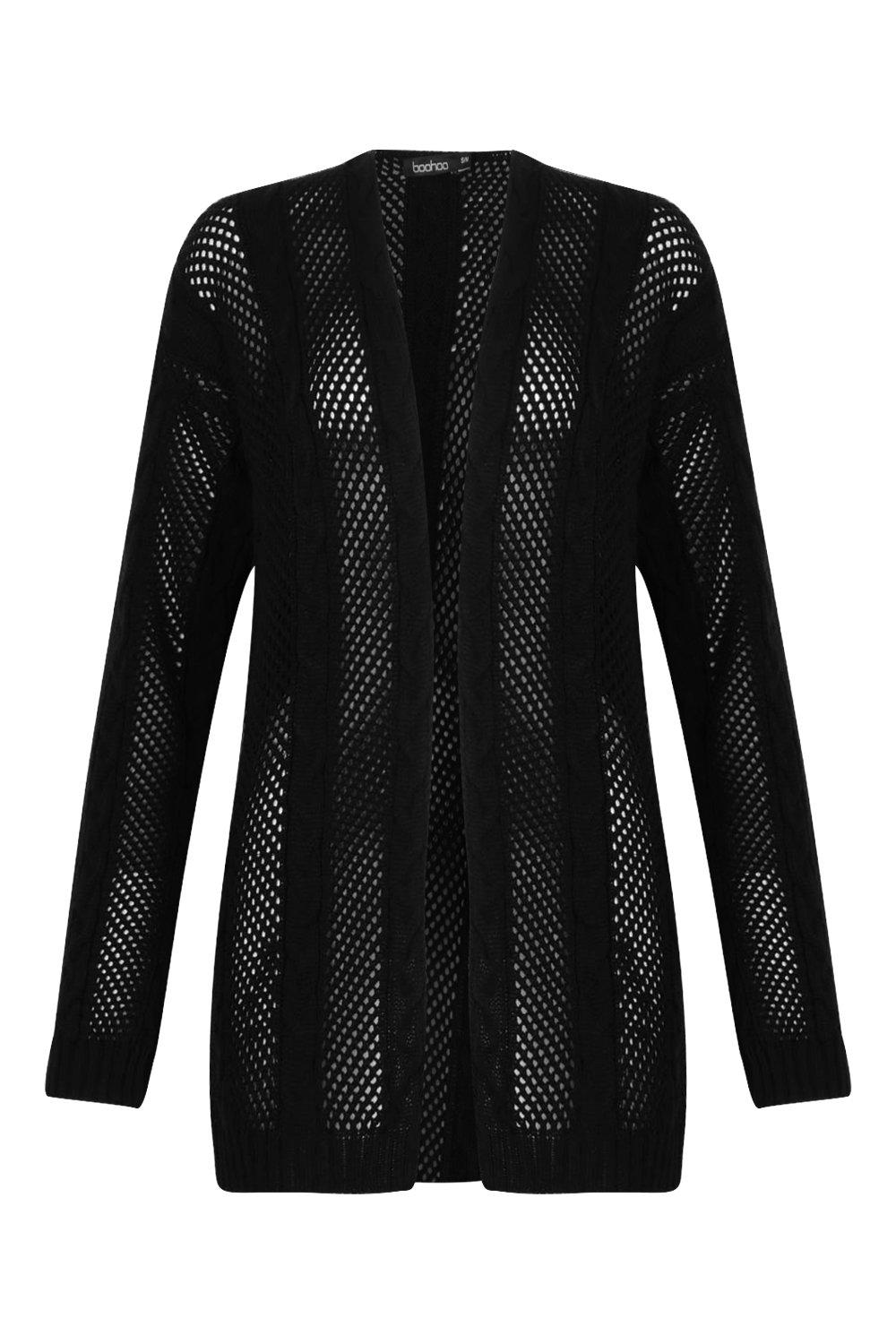 Cable Knit Boyfriend Cardigan