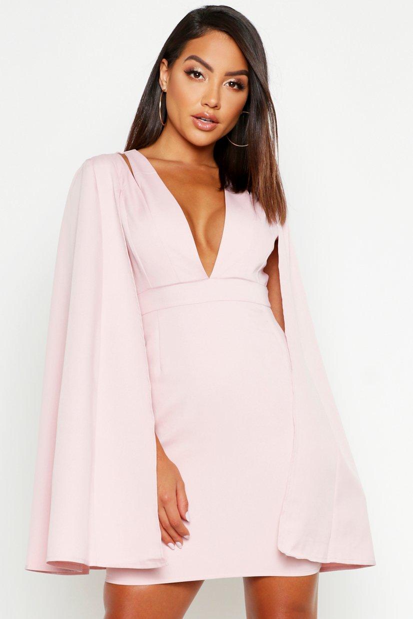 cape detail dress