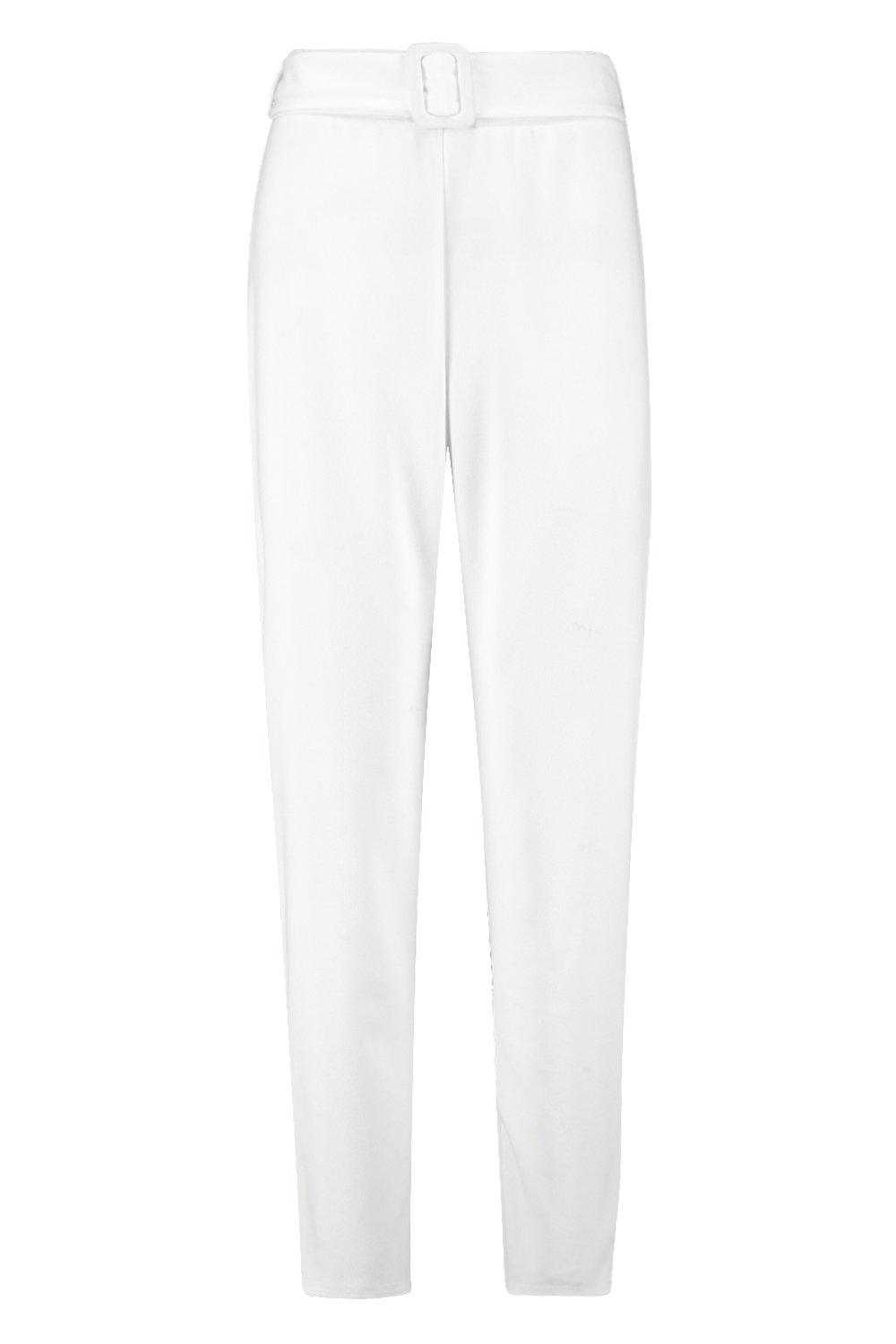 White Straight Pantcigarette White Trousersvintage Formal 