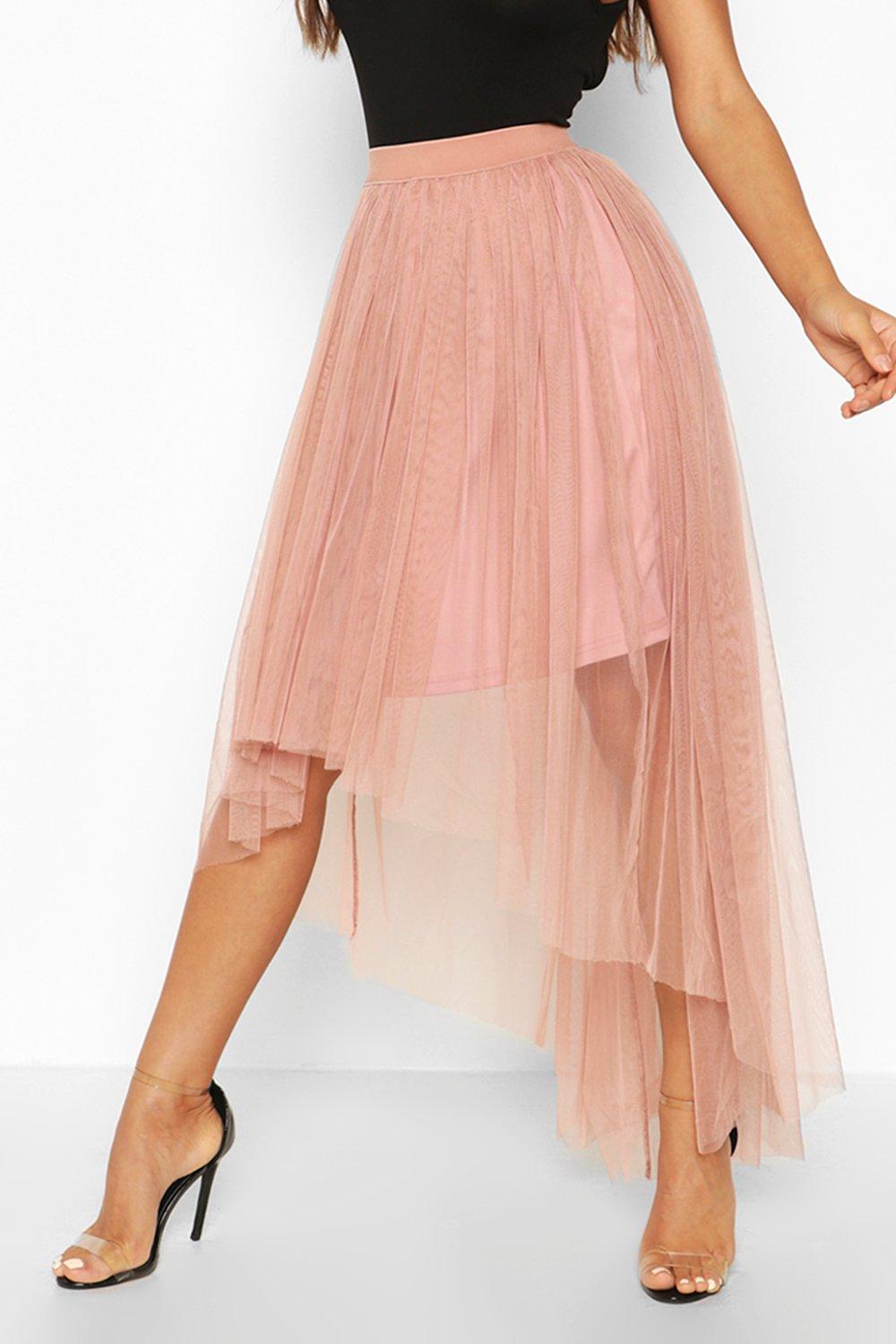 Pink tulle hotsell skirt boohoo