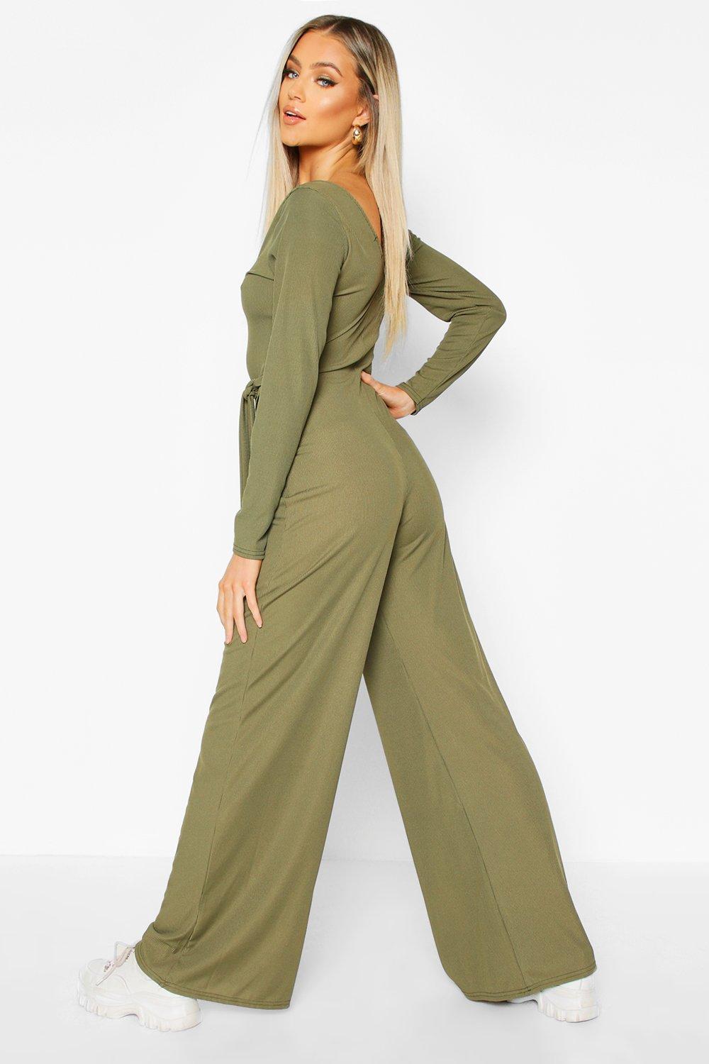 Boohoo long sleeve jumpsuit online