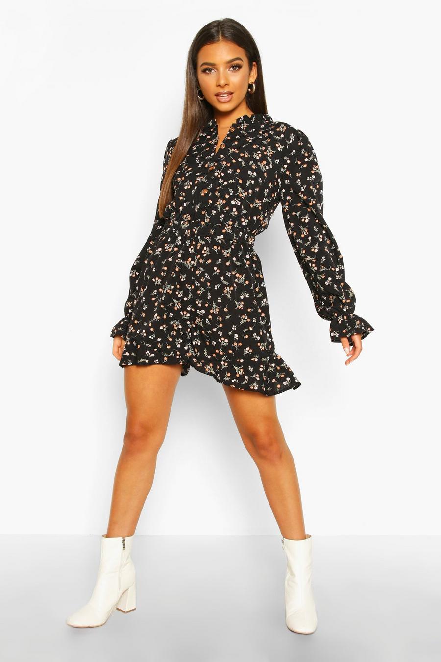 Ditsy Floral Ruffle Playsuit image number 1