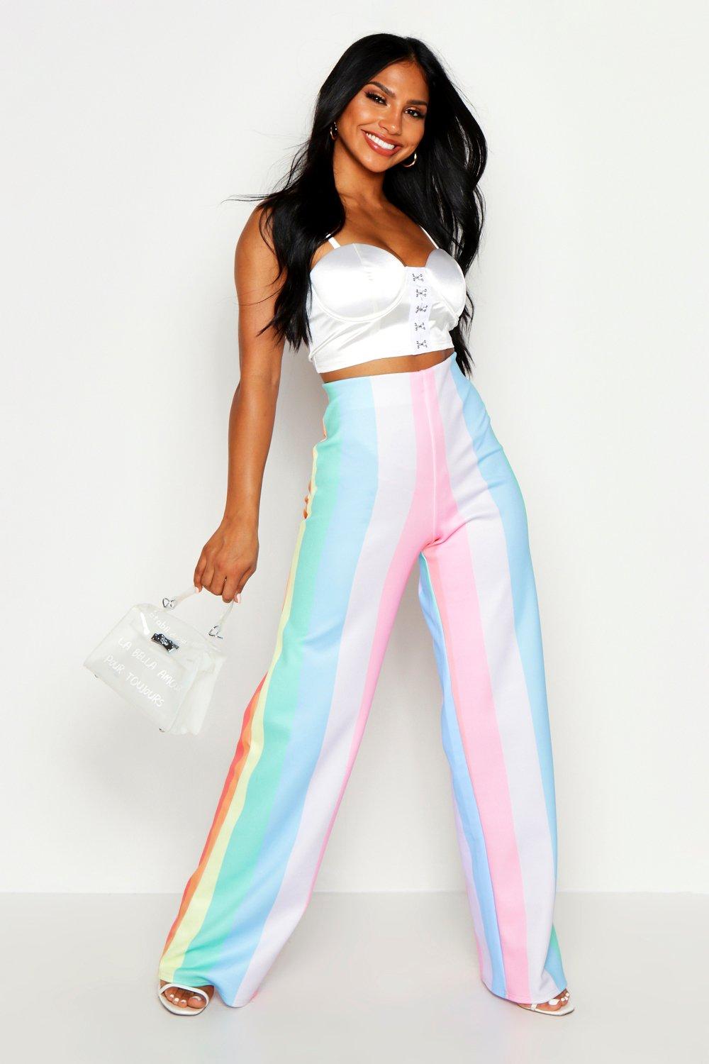 boohoo striped trousers