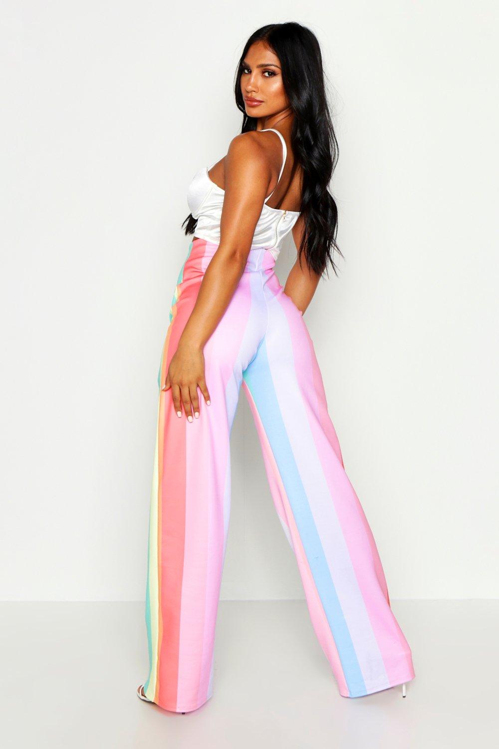 boohoo stripe trousers