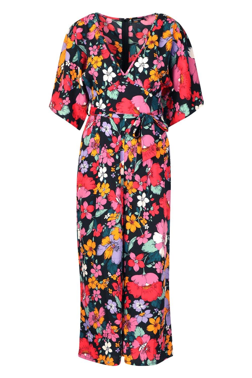 Bright floral jumpsuit clearance