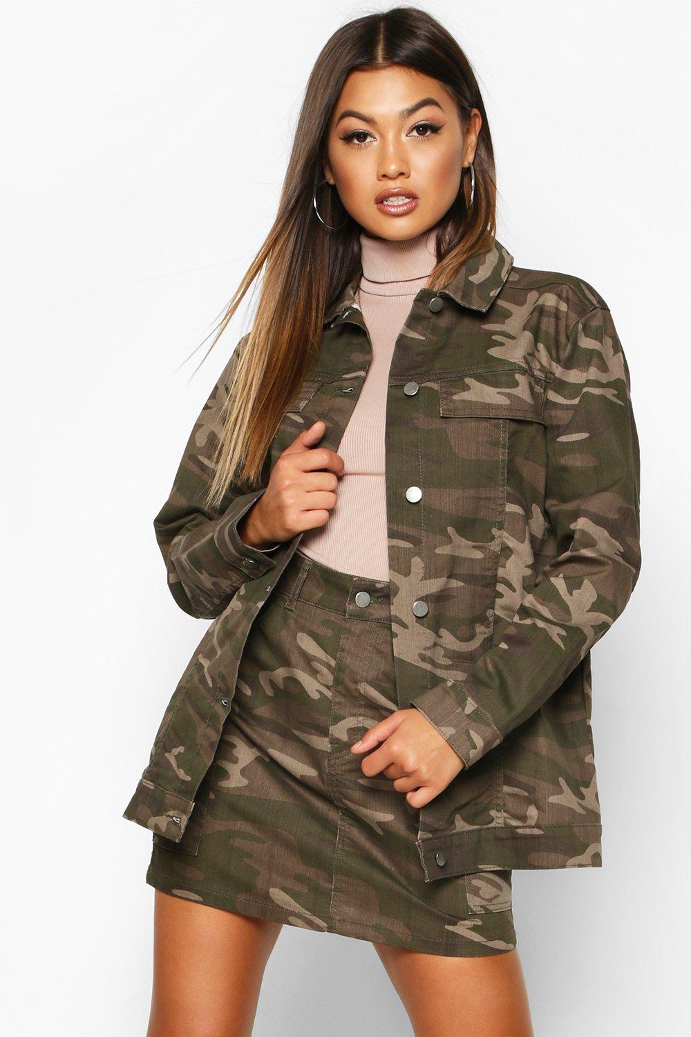 camouflage denim jacket