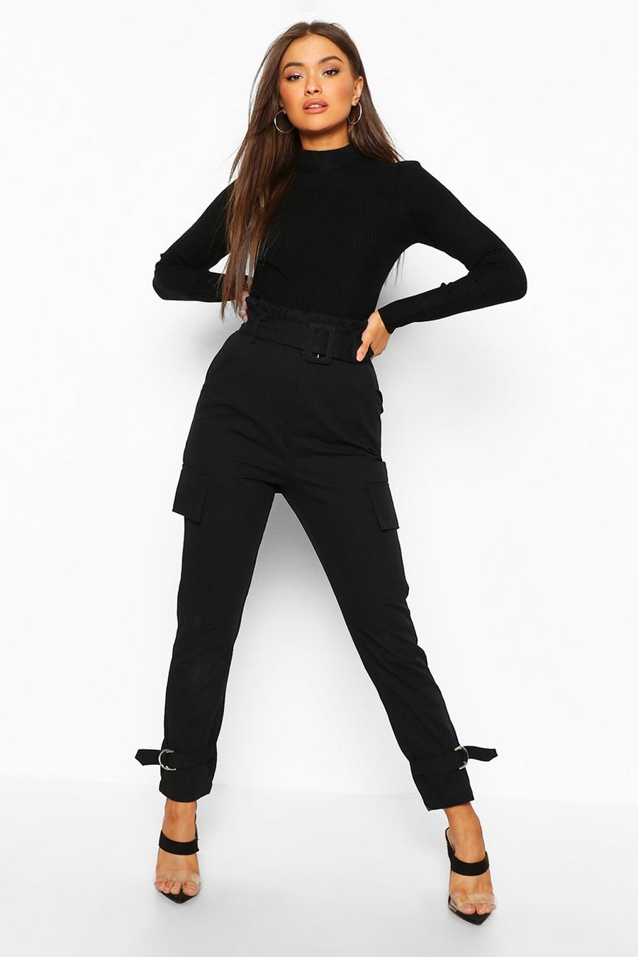 Buckle Ankle Pocket Side Cargo Trousers image number 1