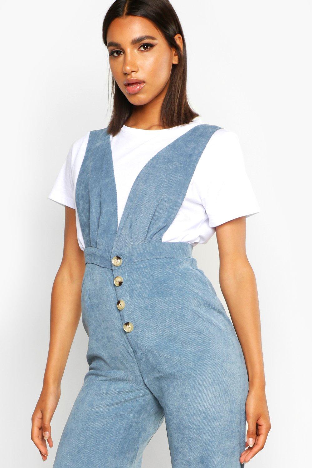 Fashion culotte pinafore jumpsuit